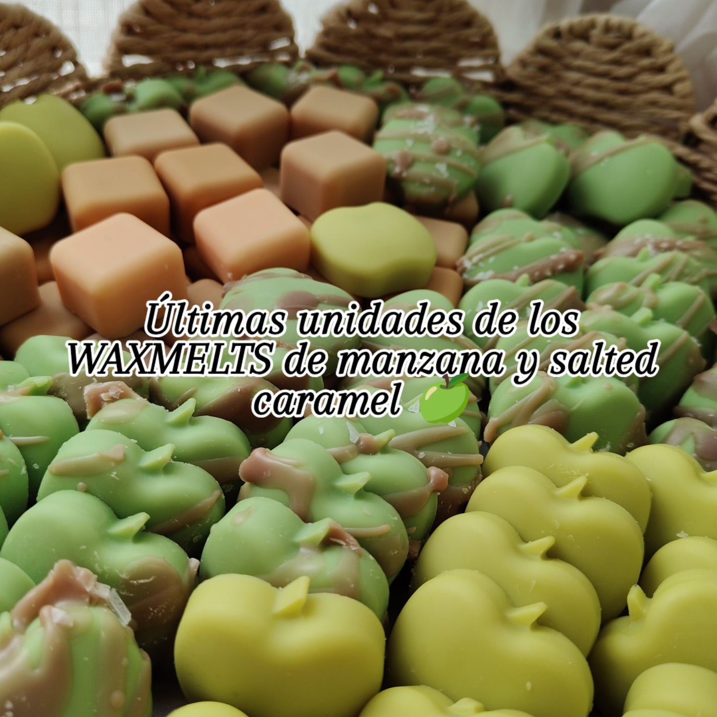 Manzanas y caramelo salado