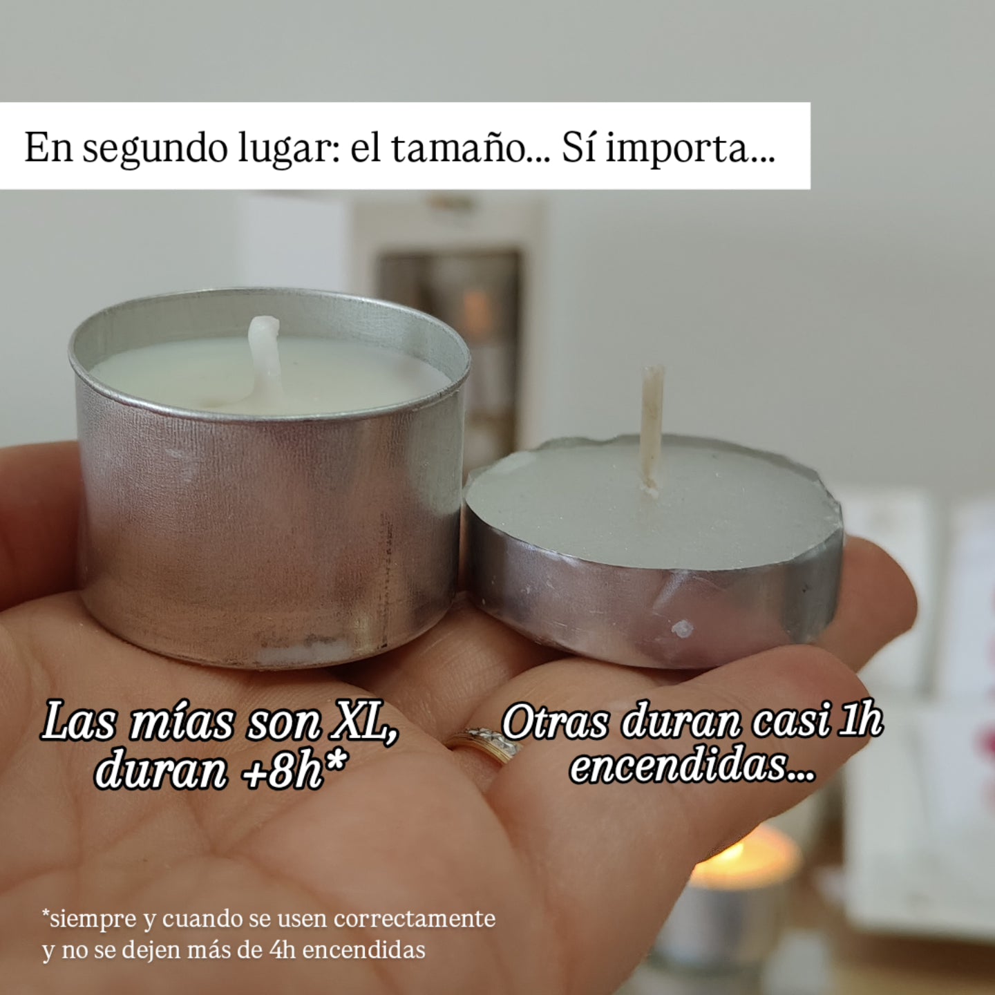 Velas de té