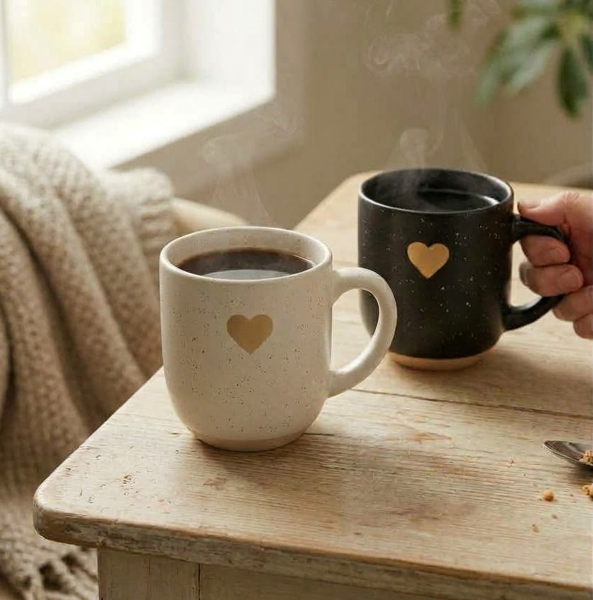Set Tazas blanca/negra